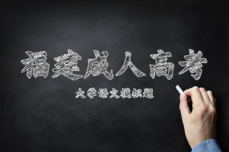 2021年福建成人高考專升本《大學(xué)語(yǔ)文》日常模擬三